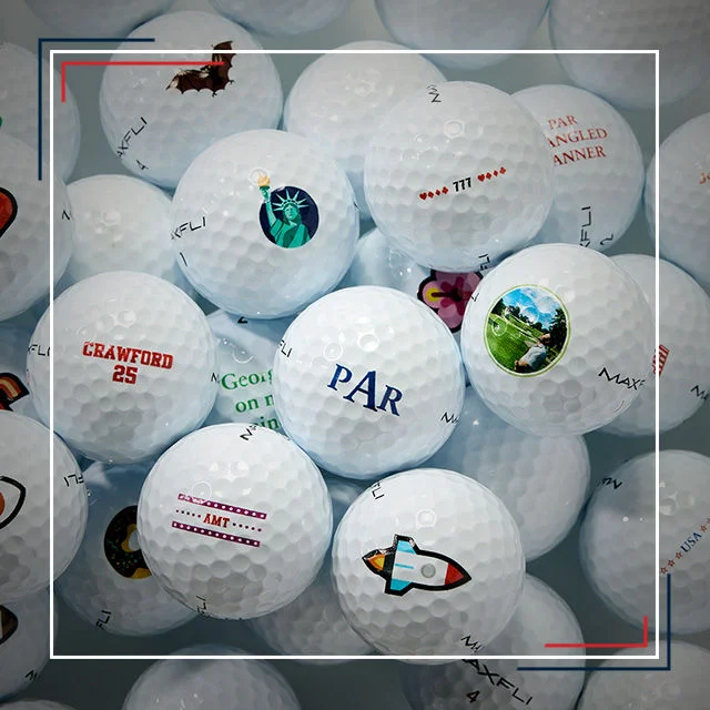 Collection of golf balls.