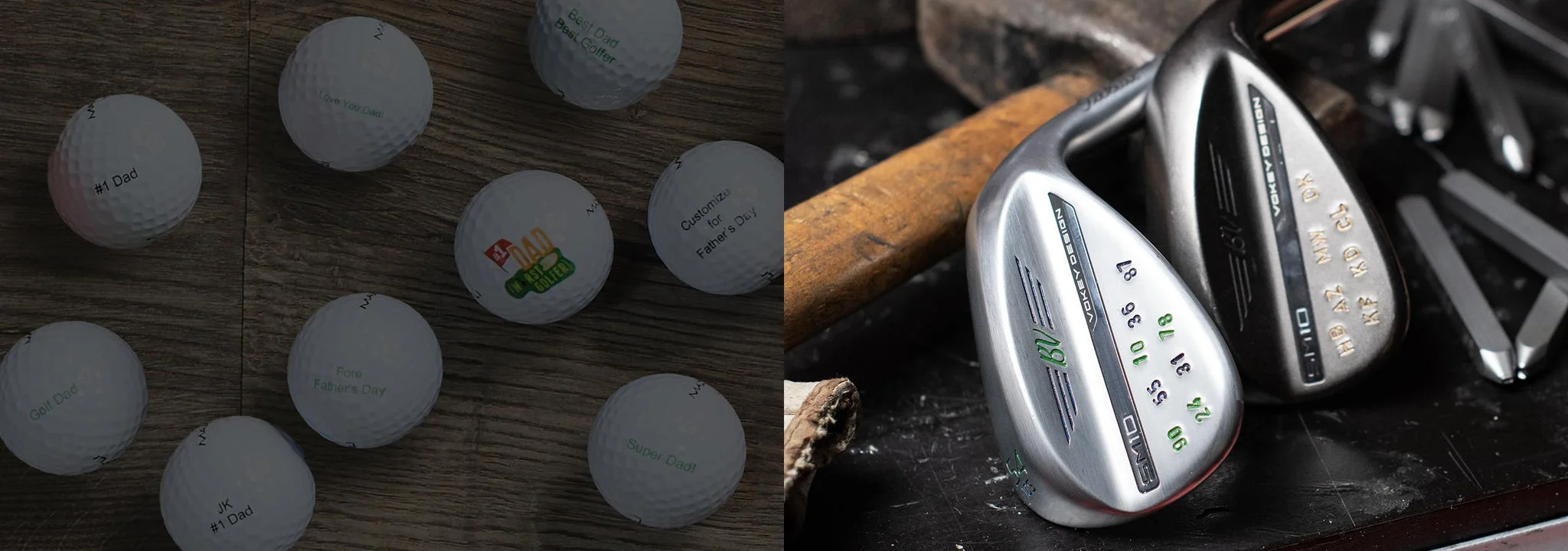 Personalized golf gear.