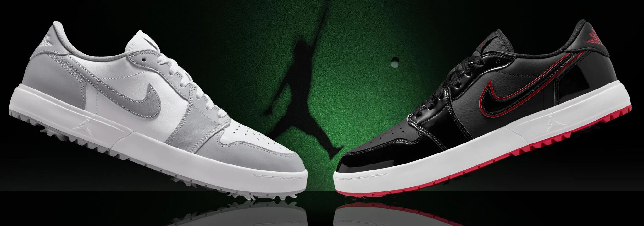 Air Jordan 1 Low G Spiked golf shoes.