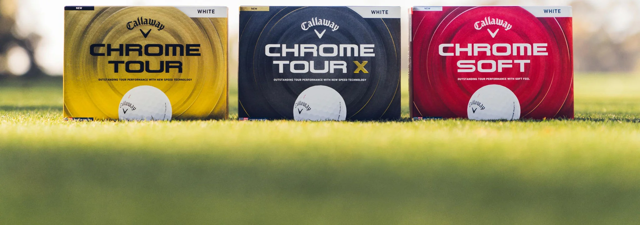Callaway Chrome Series golf balls.