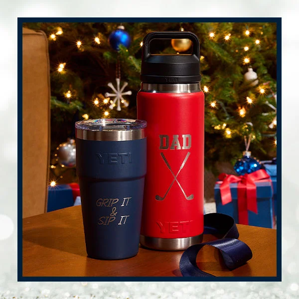 Personalized drinkware.