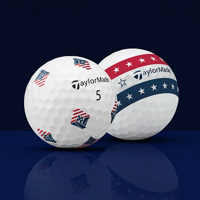 TaylotMade TP5 Pix USA golf balls.