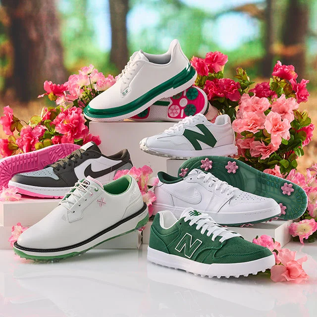 Masters themed shoes