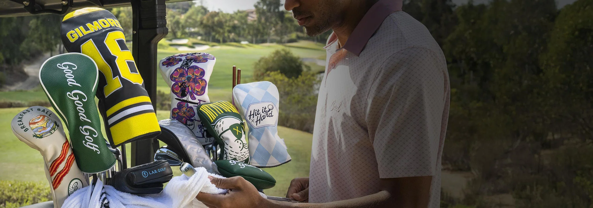 Golf gear and apparel.