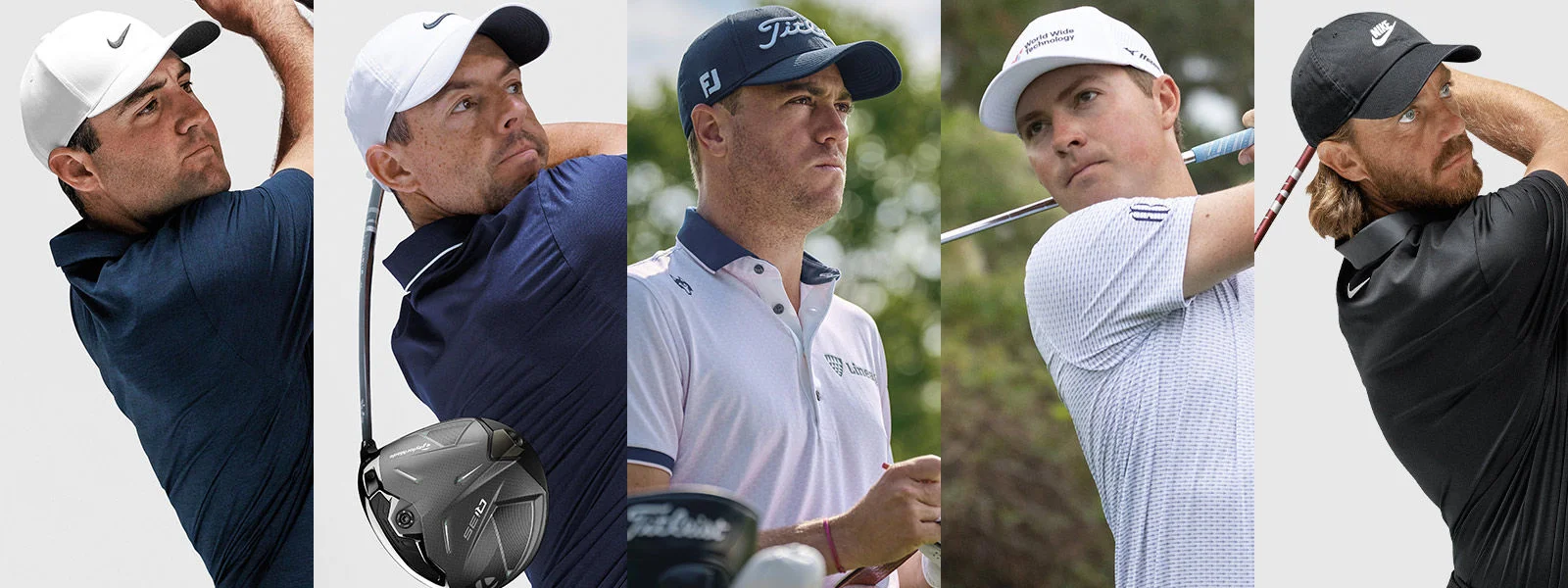 Scottie Sheffler, Rory McIlory, Justin Thomas, Ben Griffin, and Tommy Fleetwood