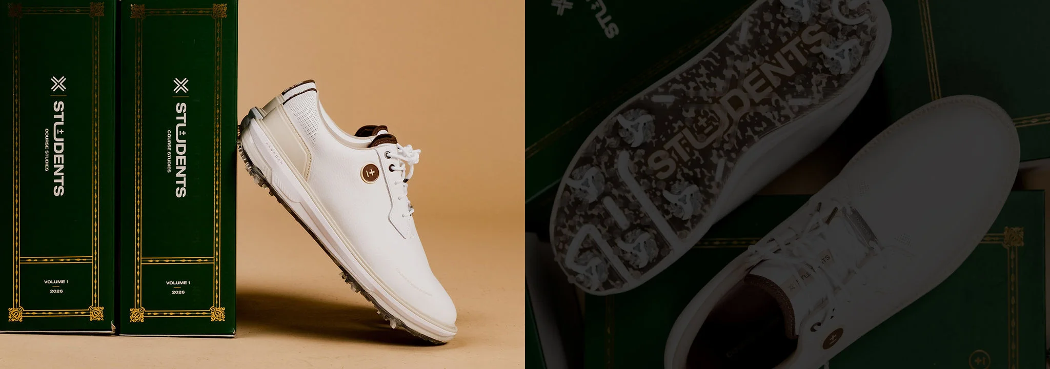 Students x PAYNTR Golf golf shoes. 