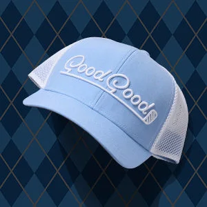 A laydown shot of golf products under $50.