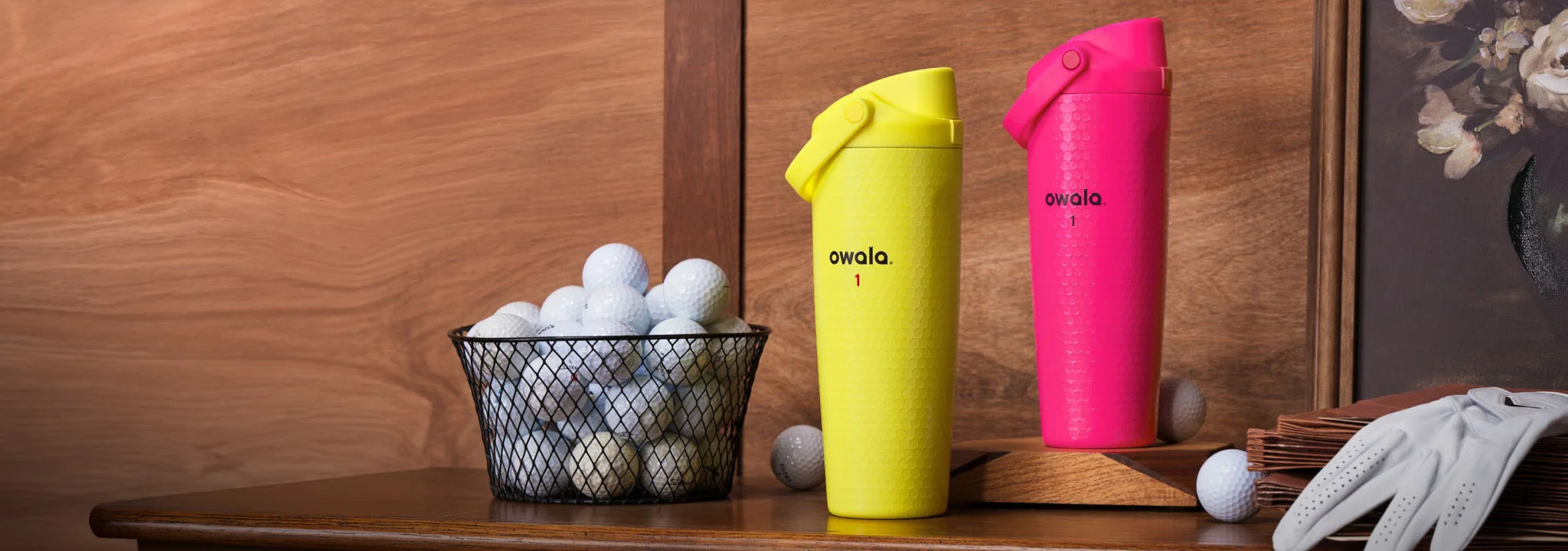Owala Neon water bottles.