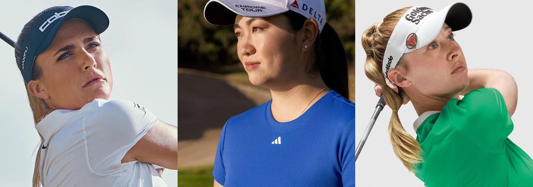 Lexi Thompson, Rose Zhang, and Nelly Korda.