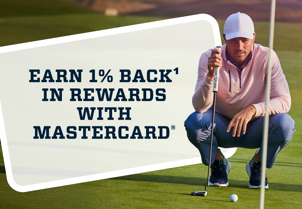 Earn 1% Back in Rewards with Mastercard.