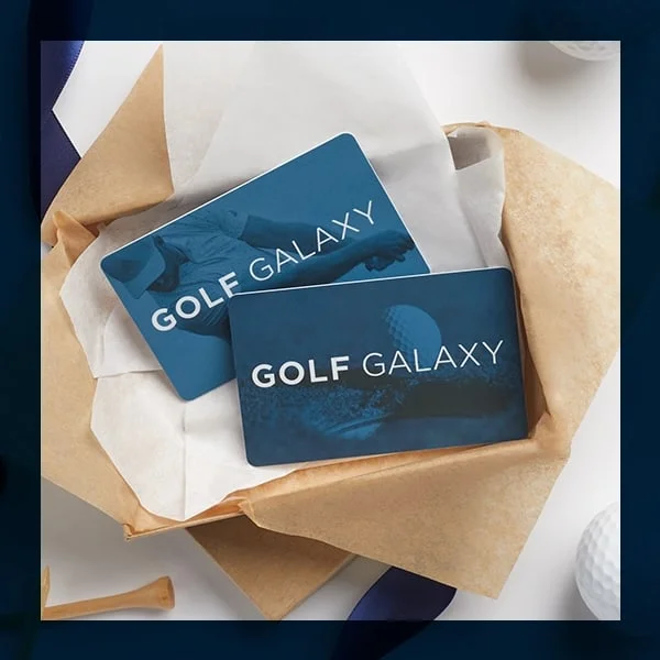 Golf galaxy gift cards.