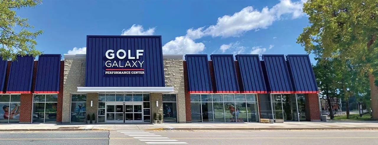 Golf Galaxy store front.
