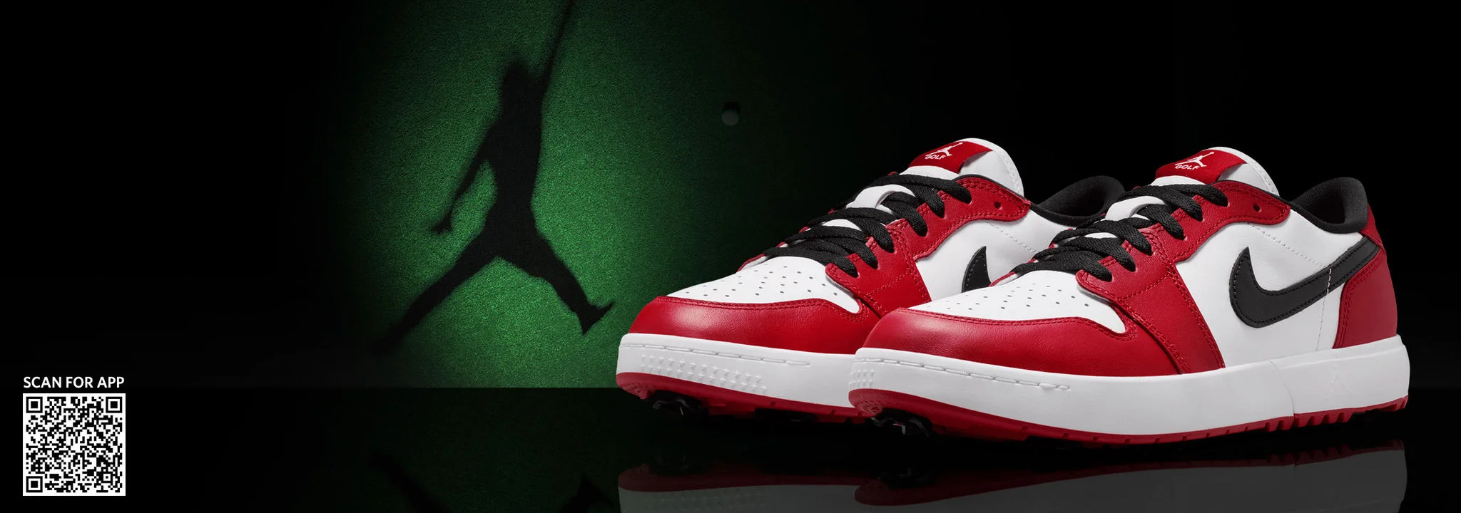 Jordan Chicago golf shoes.