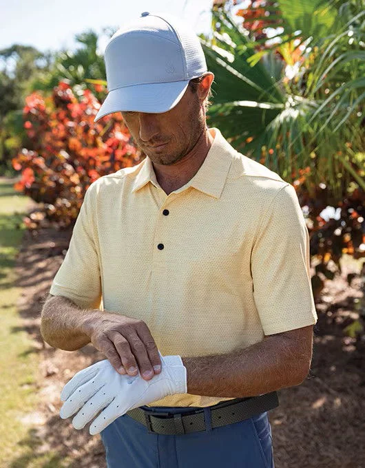 A man wearing VRST golf apparel.