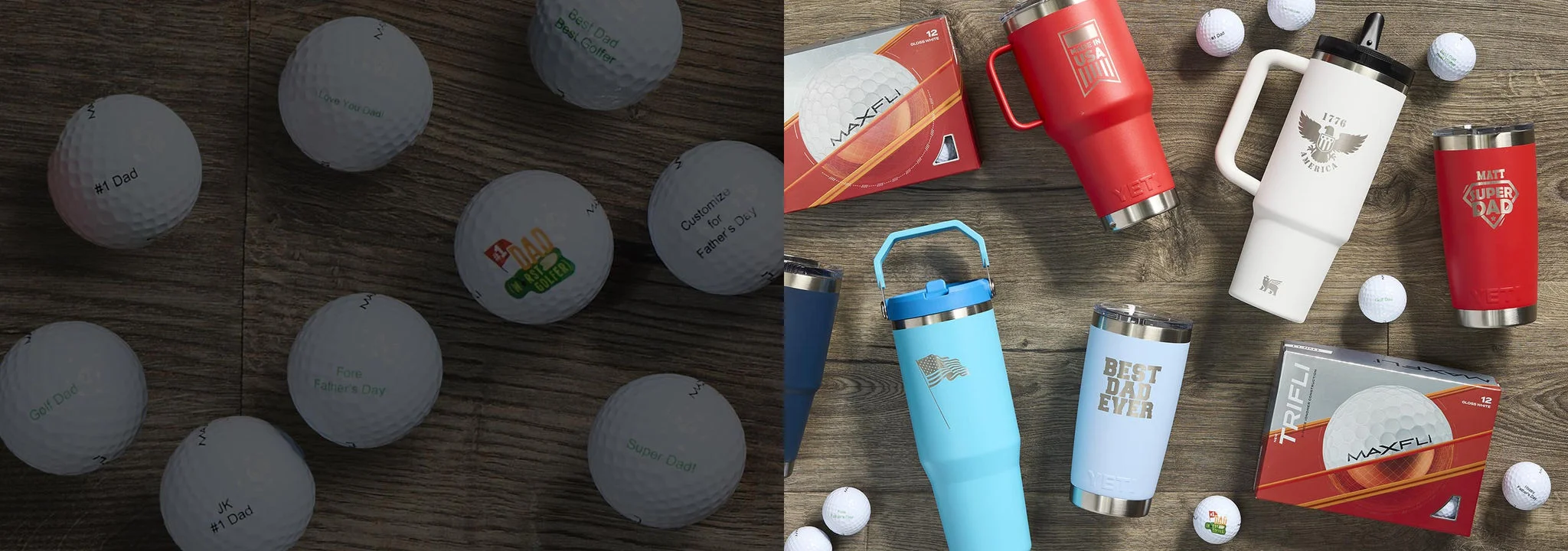 Personalized golf gear.