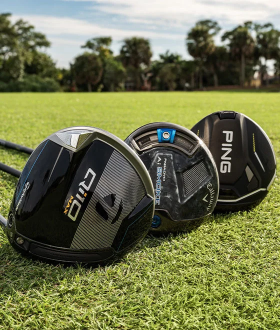 Drivers from TaylorMade, Callaway and PING