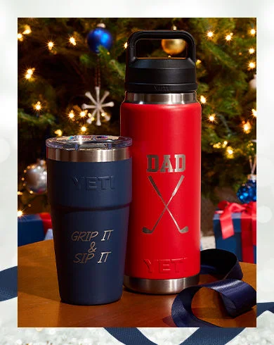 Personalized drinkware.