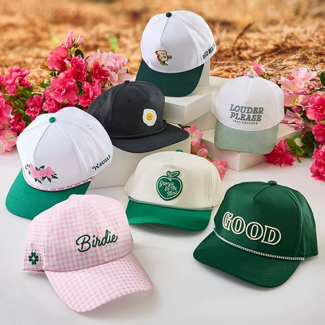 Masters themed hats
