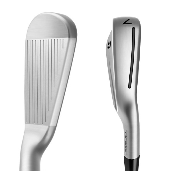 Close up of players distance irons.