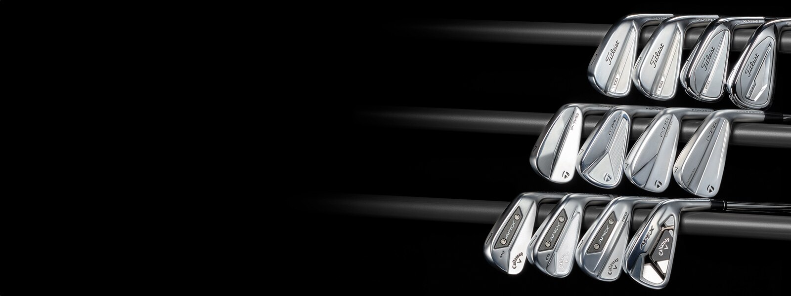 An image of golf irons.