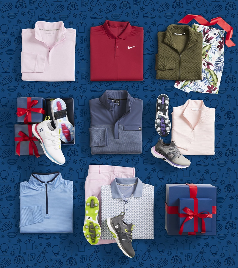 A variety of cold weather apparel and footwear.