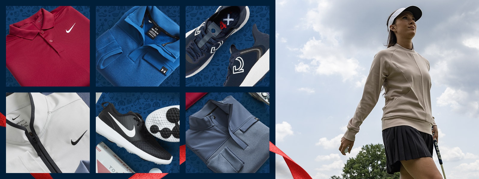 Images featureing apparel from top brands.