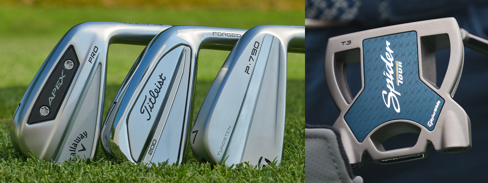 an image of irons and putters.