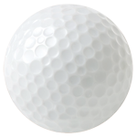 Blank Golf Ball. Personalization text will overlay this image.